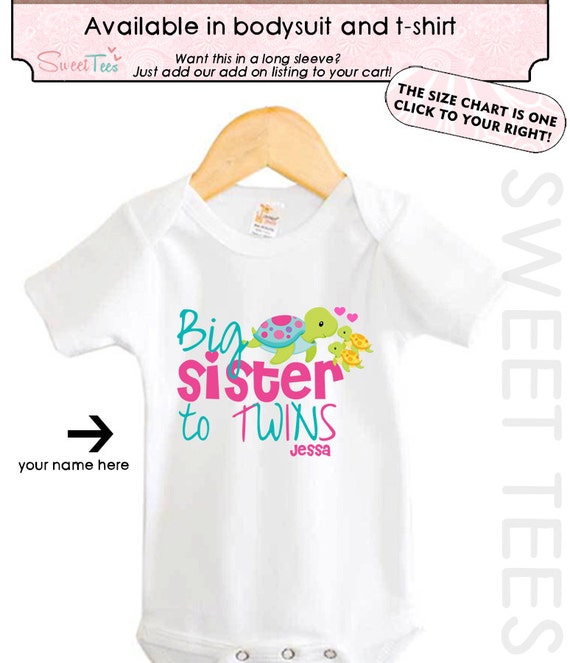 big sister to twins shirt