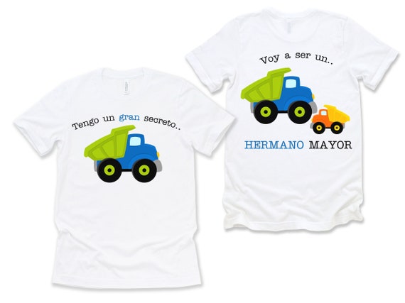 Big Brother Shirt Hermano Mayor Personalized Big Brother Shirt Hermano Mayor  Shirt Dump Truck Shirt Big Brother Announcement Shirt 