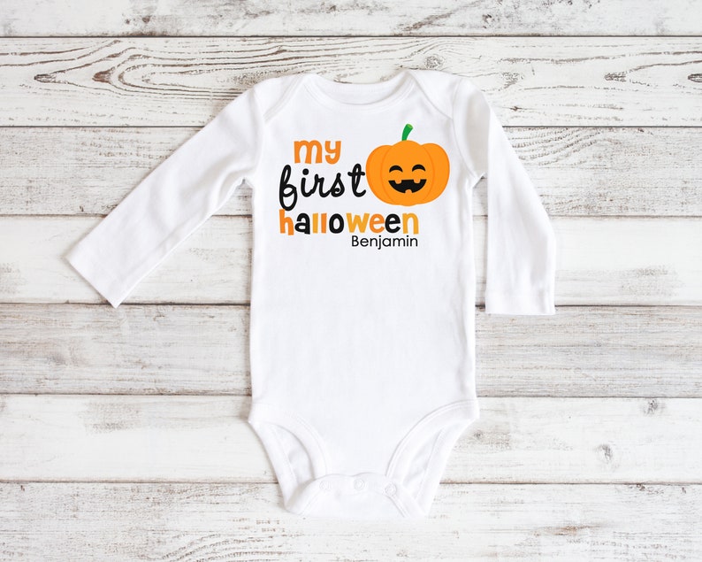 First Halloween Outfit for Baby Boy My 1st Halloween Bodysuit Etsy