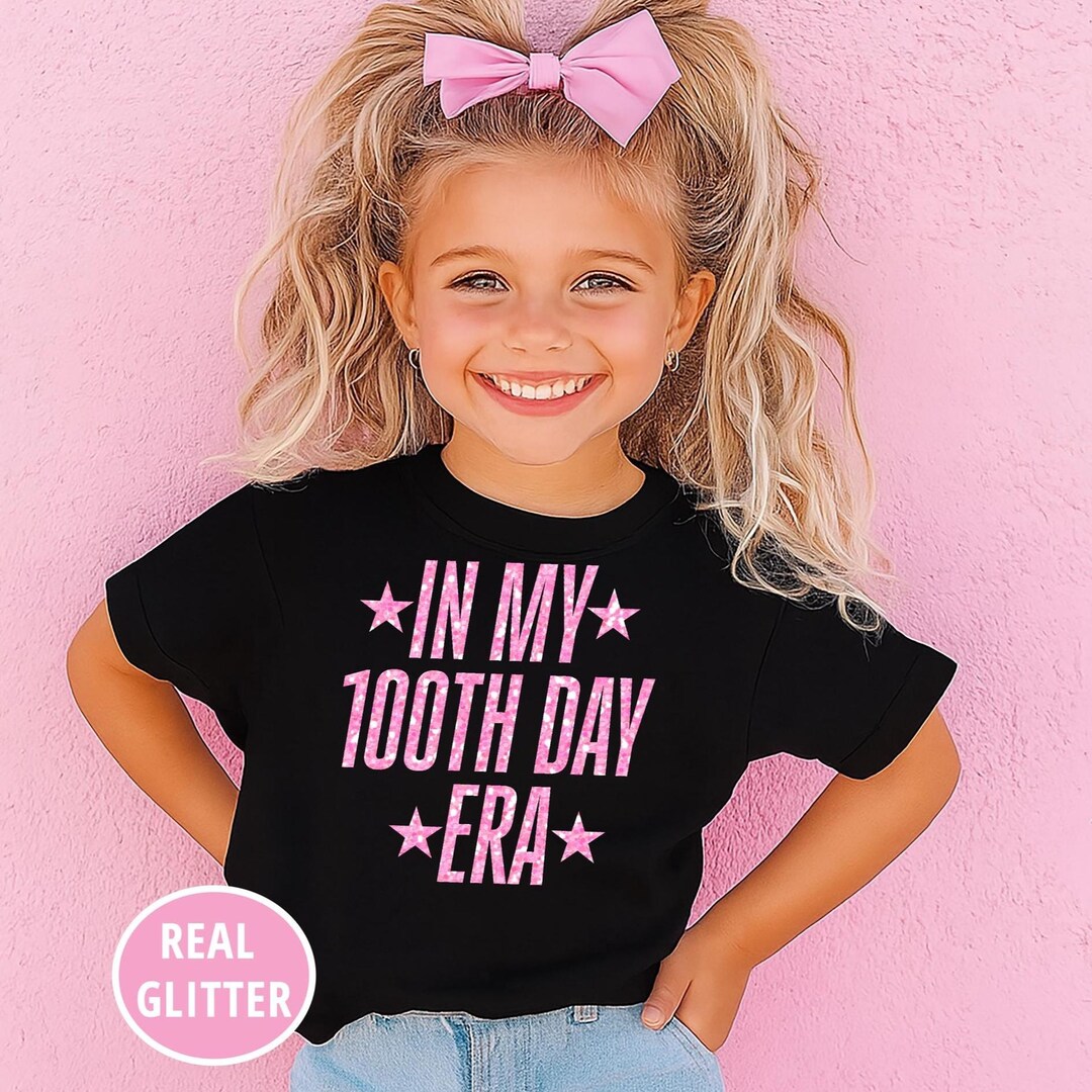 100 Days of School Shirt Girl • in My 100th Day Era T-shirt • Kids ...
