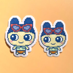 Summer Tamagotchi Vinyl Stickers - Water Resistant Sticker for Water Bottle, Laptop, iPad, Bullet, Journal / Cute / Kawaii /