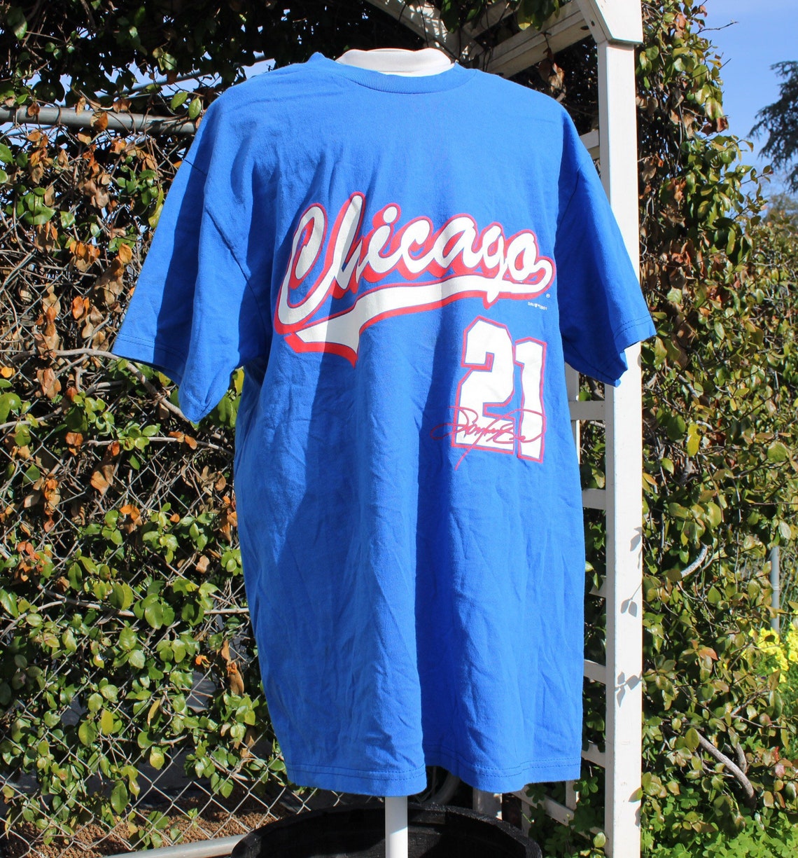 Vtg Sammy Sosa Chicago Cubs MLB Dynasty 21 Jersey Tshirt Sz M | Etsy