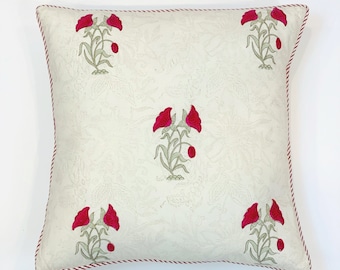 Hand Block Print Pillow Cover