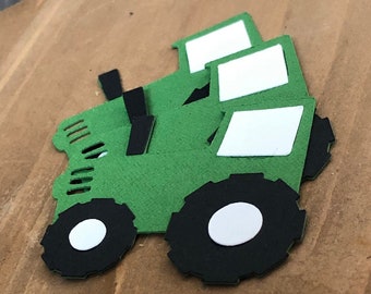 tractor birthday party decorations*tractor cupcake topper*tractor birthday*green tractor party*tractor banner*mini tractors*tractor confetti