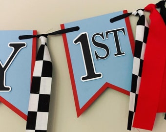 Fast One Racing First Birthday Party, Race Car Birthday Banner, Monster Truck Birthday, Supercross Birthday Party, Dirt Bike, Formula 1