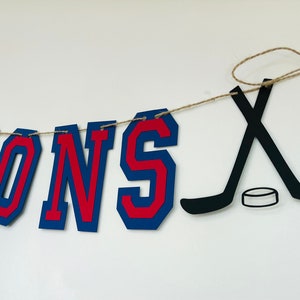 hockey party*concessions banner*hockey birthday party*concessions*ice hockey party decorations*roller hockey banner*hockey team party decor
