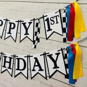If you ain't first, you're last happy birthday banner fast one first birthday party