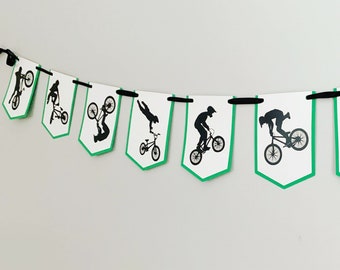 BMX Tricks Banner, BMX Birthday Party Decorations, BMX Decorations