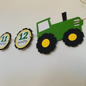 Tractor First Birthday Party Decor, Tractor Photo Banner, Tractor Birthday Supplies, Barnyard Birthday, Old MacDonald Birthday, Personalized