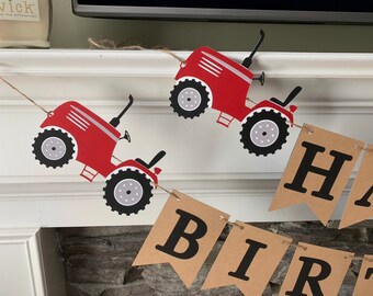 Tractor Birthday Etsy