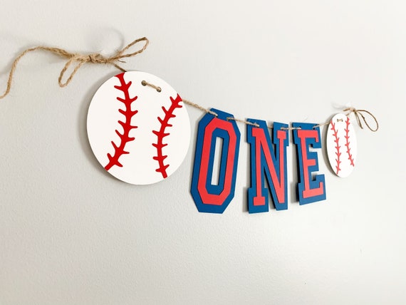 baseball party decorations*baseball high chair*baseball first birthday party*rookie of the year*baseball cake smash*baseball baby shower Il_570xn