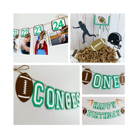 football party decorations, football birthday banner, superbowl party decorations, football cake smash, football game day decorations Il_570xn