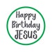 Happy Birthday Jesus Cupcake Toppersred and Green Happy Birthday Jesus ...