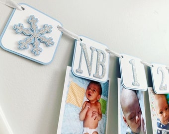 Winter ONEderland birthday decorations, Winter onederland Boy, Winter Snowflakes Birthday Party, Winter ONEderland photo banner