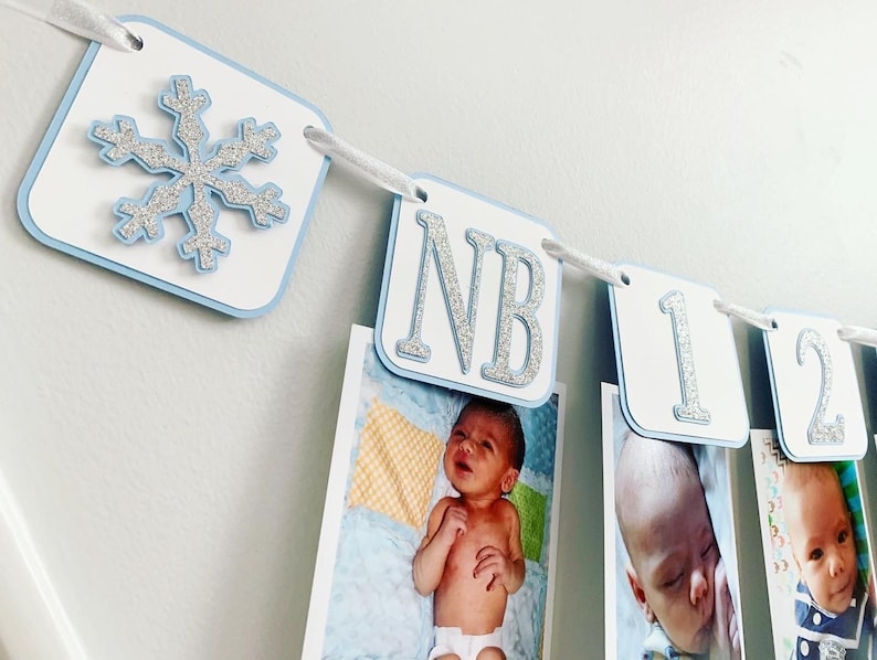 Decoraciones de cumpleaños de Winter ONEderland, Niño de Winter ONEderland, Fiesta de cumpleaños de copos de nieve de invierno, Banner de fotos de Winter ONEderland imagen 1