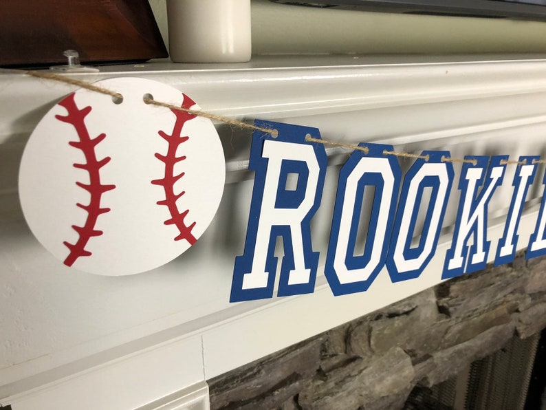 rookie of the year baseball cake smash photo session backdrop birthday banner