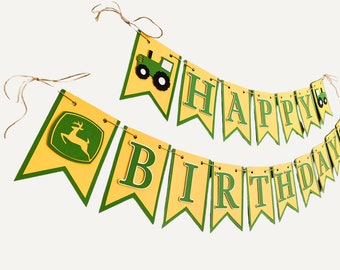 tractor birthday banner, barnyard birthday decorations, tractor birthday decorations, barnyard birthday, birthday banner, birthday decor