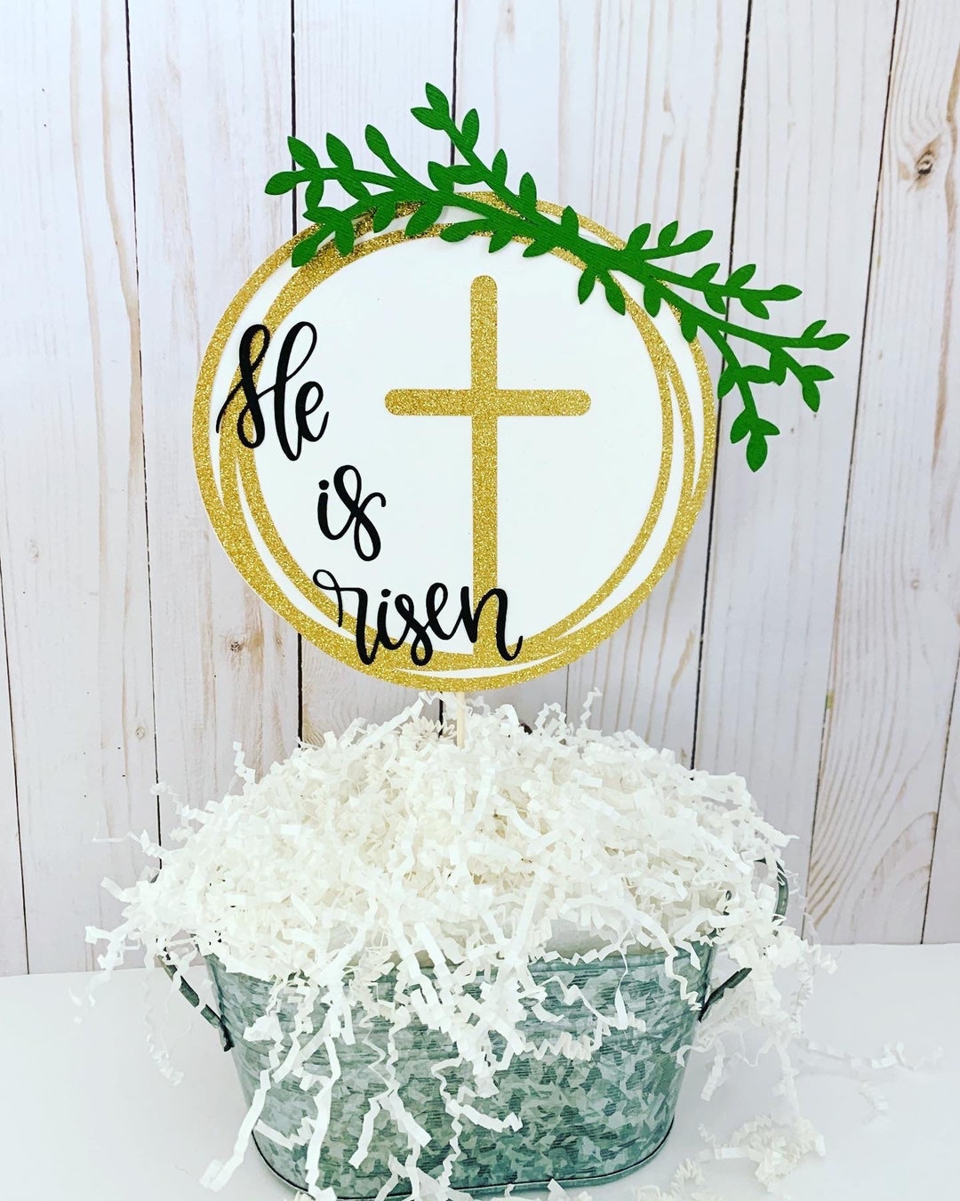 Easter Decorations, He is Risen, He Has Risen Cake Topper, He is Risen