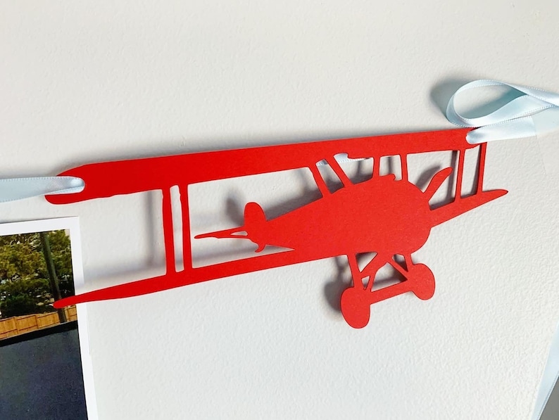 airplane first birthday photo banner