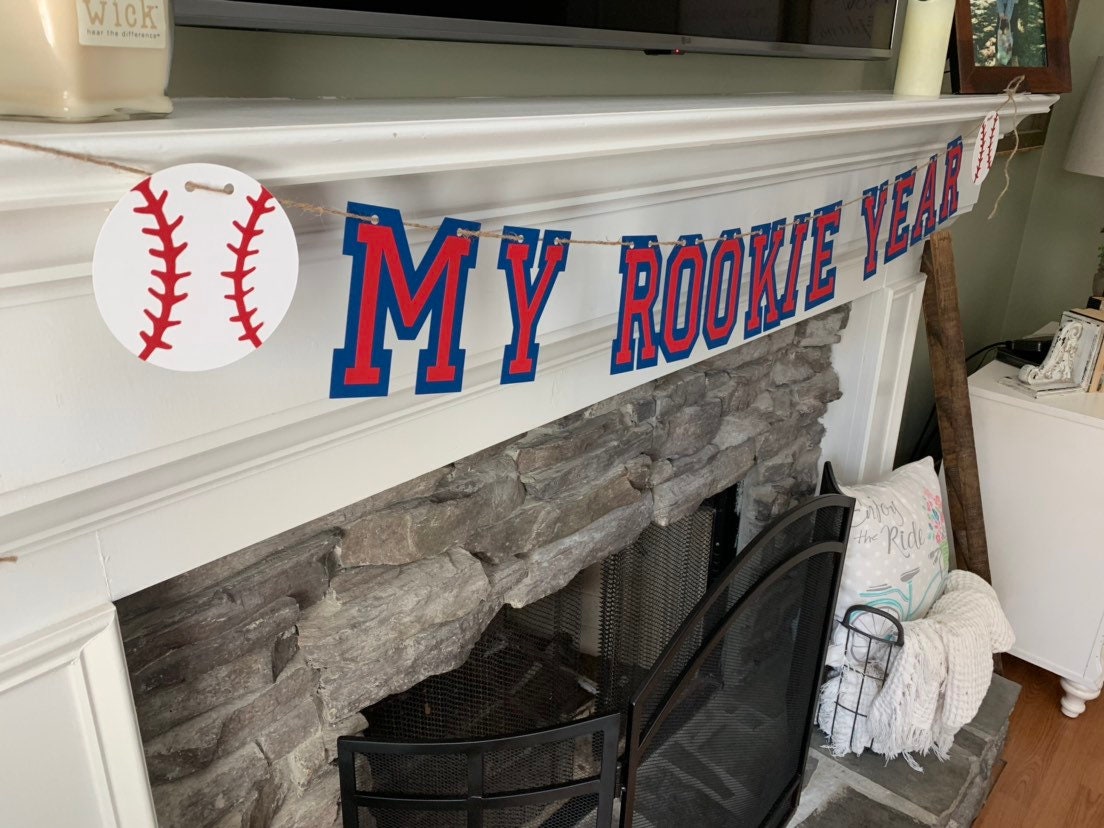 Rookie Of The Year First Birthday Baseball Party I Invitation