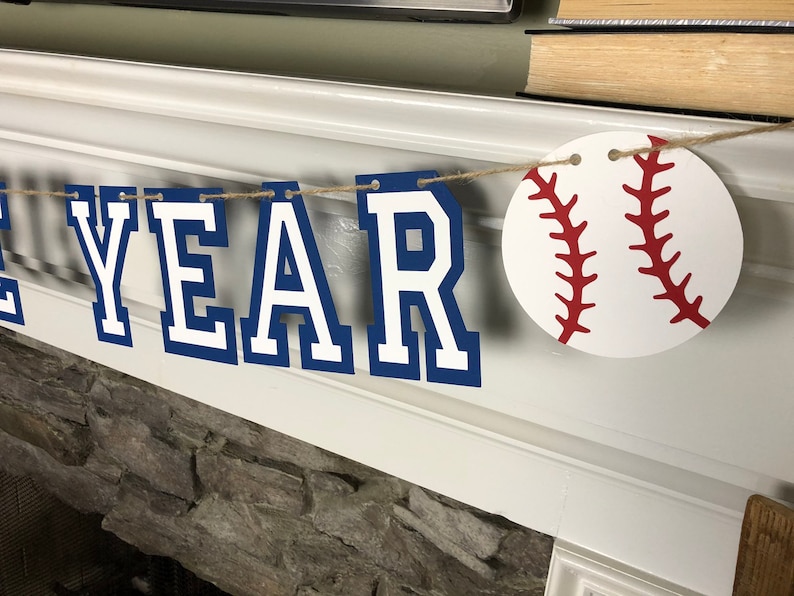 rookie of the year baseball cake smash photo session backdrop birthday banner