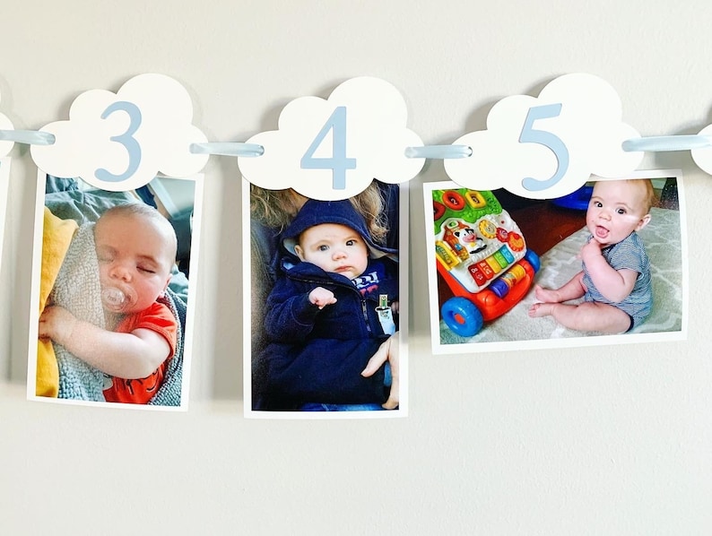 airplane first birthday photo banner