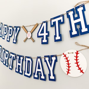 baseball birthday banner
