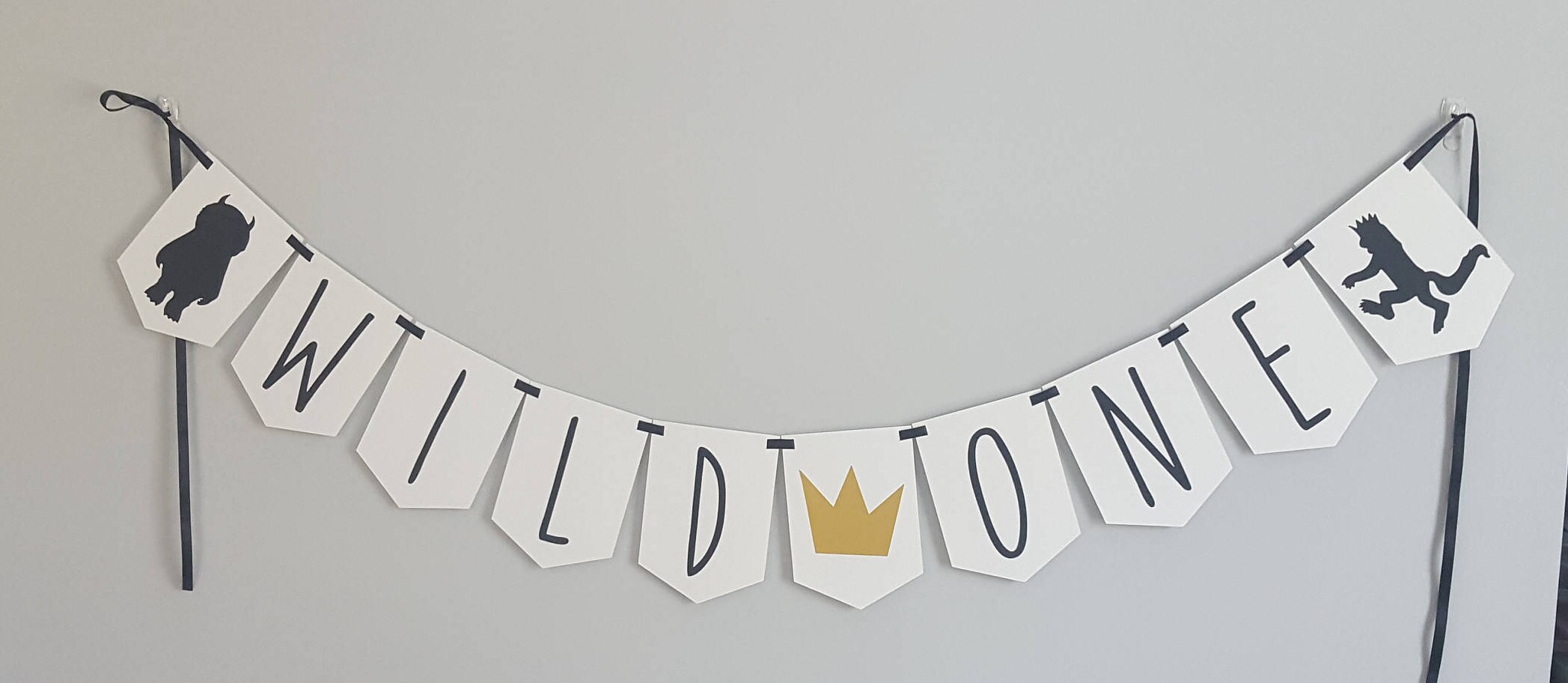 Wild One Birthday Wild One Banner Where the Wild Things | Etsy