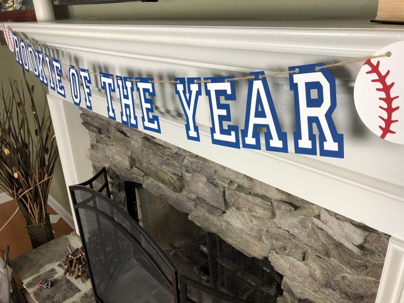rookie of the year baseball cake smash photo session backdrop birthday banner