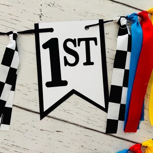 If you ain't first, you're last happy birthday banner fast one first birthday party