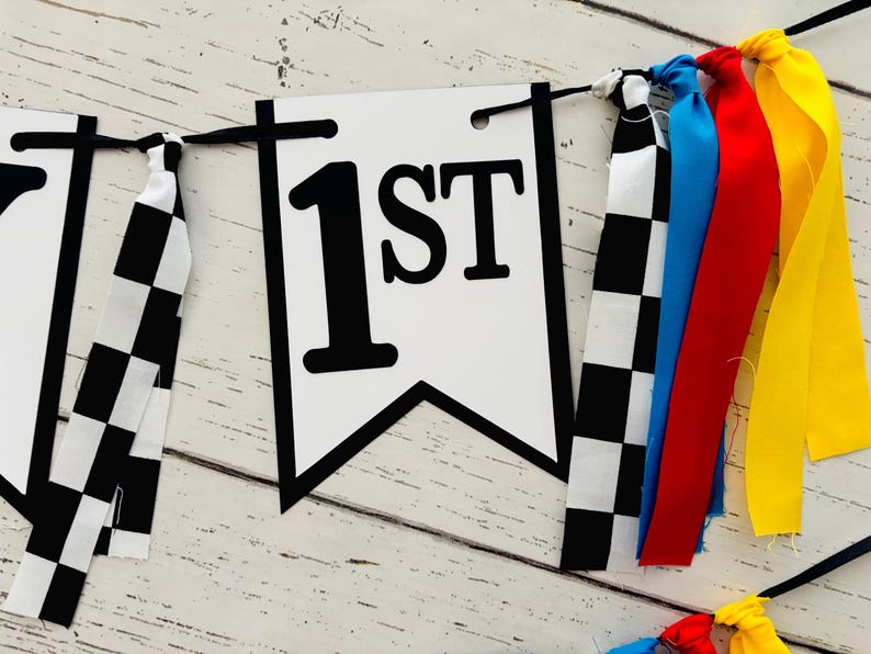 If you ain't first, you're last happy birthday banner fast one first birthday party