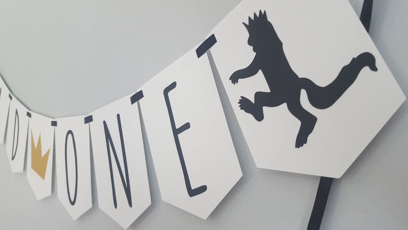 Where the Wild Things Are birthday Wild One Birthday Banner Wild One birthday boy Wild One party Wild One birthday Wild One Banner