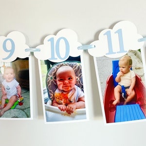 airplane first birthday photo banner