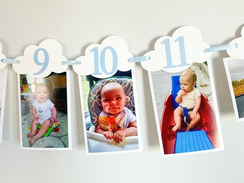 airplane first birthday photo banner