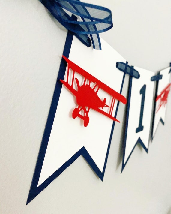 time flies first birthday, time flies banner, biplane birthday decorations, vintage airplane birthday decorations Il_570xn
