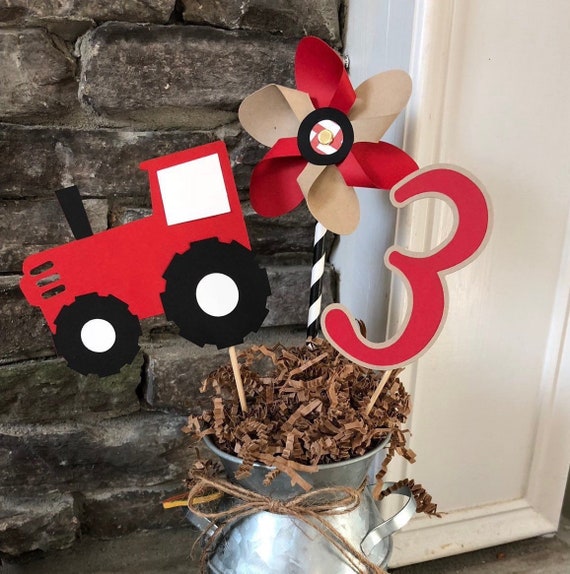 tractor birthday*red tractor birthday*tractor party*barnyard party*red tractor party decor*tractor party decorations*tractor barnyard party Il_570xn
