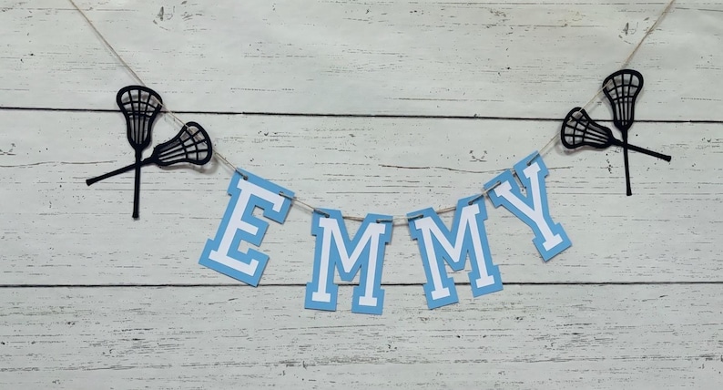 lacrosse custom phrase banner