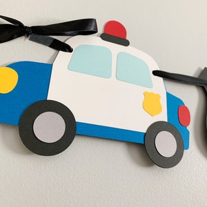 Police Birthday Banner, Cops and Robbers Party Decorations image 2