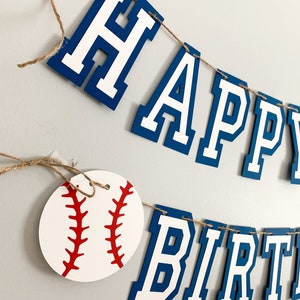 baseball birthday banner