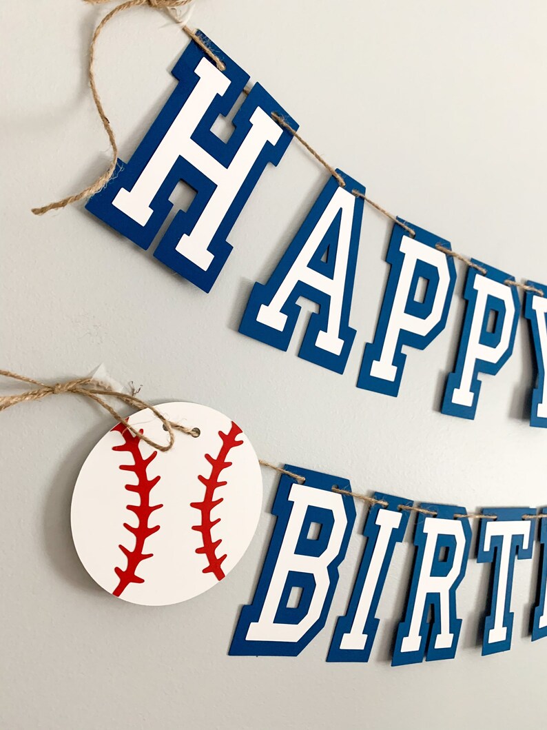 baseball birthday banner
