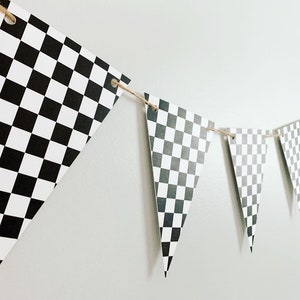 checkered flag banner, racing birthday decoration, race birthday decorations, championship, monster truck birthday, dirt bike birthday