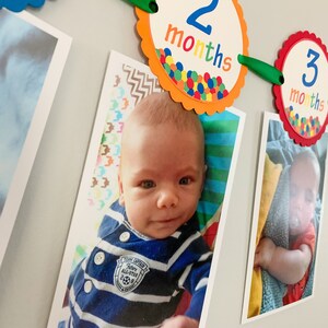 lets have a ball first birthday monthly photo banner featuring a ball pit