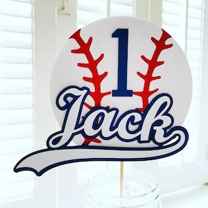 baseball party decorations, baseball first birthday, my rookie year, baseball cake topper, baseball centerpieces, sports birthday, rookie