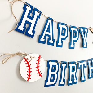baseball birthday banner