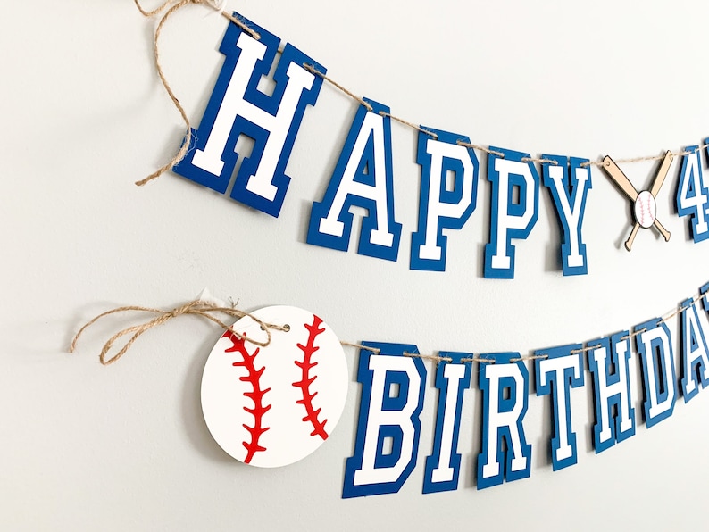 baseball birthday banner