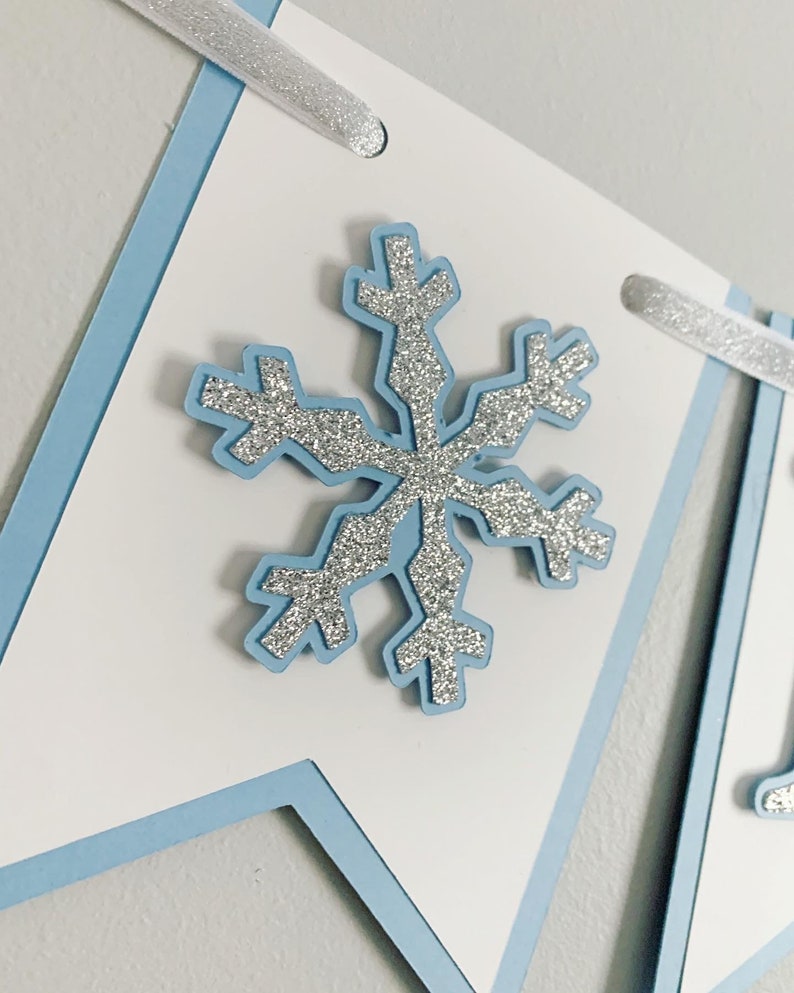 Download Winter Onederland Birthday Boy Winter Onederland High Chair Banner Snowflake Birthday Blue And Silver Winter Wonderland Decorations Party Supplies Party Decor Trustalchemy Com