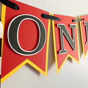 racing high chair first birthday banner