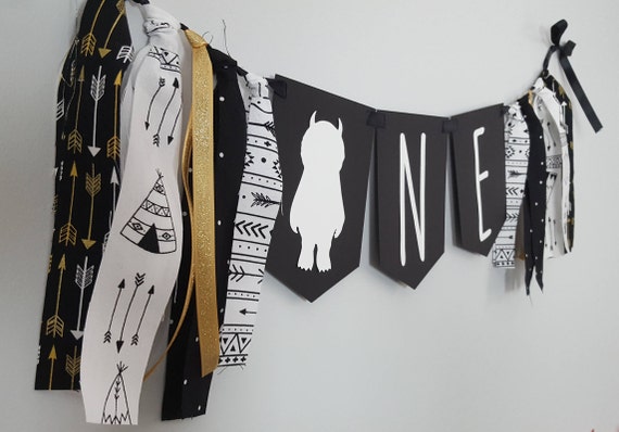 Wild One High Chair Banner Il_570xn