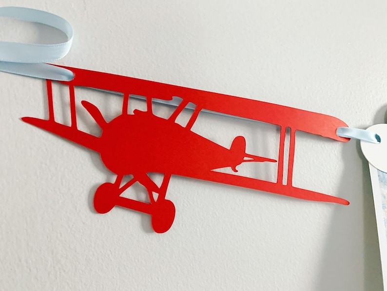 airplane first birthday photo banner