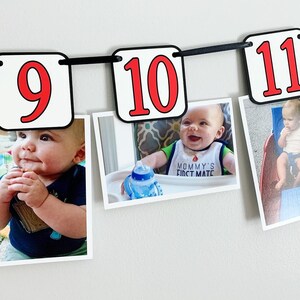 racing first birthday photo banner